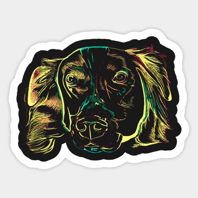 Border Collie 2 Sticker by RaLiz